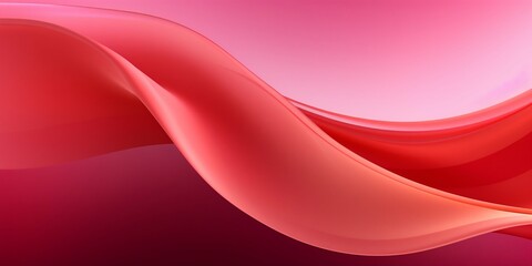 Elegant Red and Pink Silk Waves Background. Generative ai