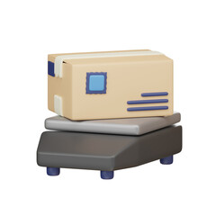 box on Weighing Machine