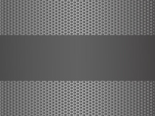 Black metal texture steel background. Perforated metal sheet.
