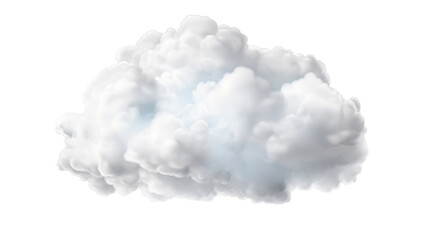 cloud as element in isolated background