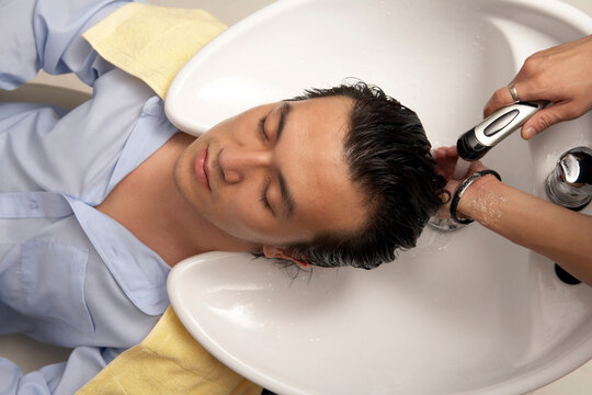 Man At The Hairdresser