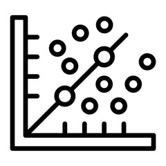 Scatter Graph Icon Design