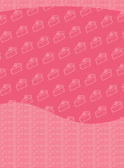 Cake theme background, cupcake, with cake pattern, background