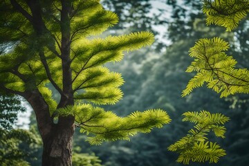 Fototapeta premium a woodblock print of a tree