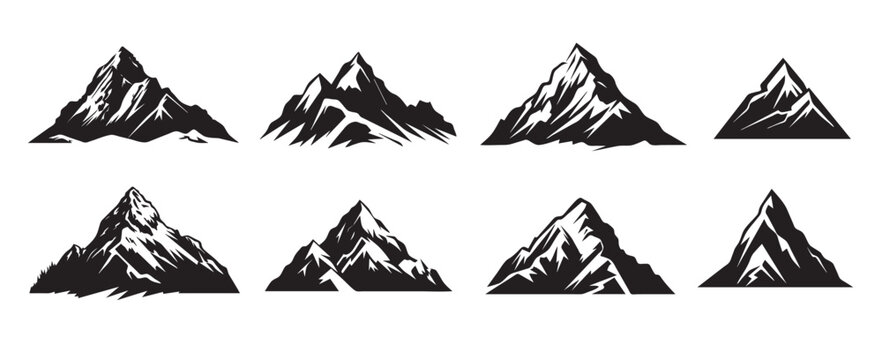 Mountain vector silhouette