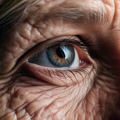 Deep wrinkles. Rhytids. Skin science. Seam. Furrow. Aesthetic medicine. Thick lines. Cosmetic science. Esthetic medicine. Surgery. Face lifting. Tuck-up operation. Iris. Eyebrow. Eyelashes