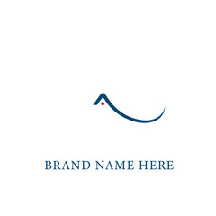 Obraz premium A letter logo design for fashion and beauty and spa company. A letter vector icon. A logo, A