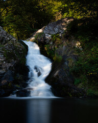 pose longue d'une rivière