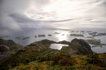 Festvågtinden, Henningsvær, Lofoten Islands, Norway, Europe