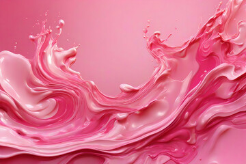 Abstract pink fluid shape modern background