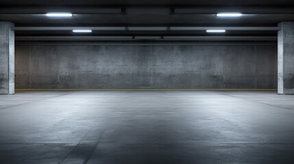 Obraz premium Underground Parking. Empty Space with Copy Space Background