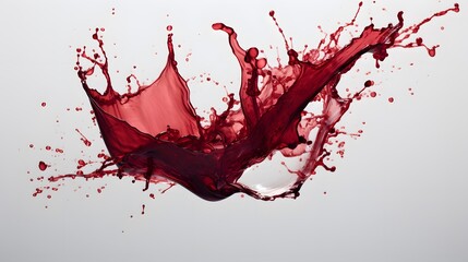 Abstract splashing of red wine.
