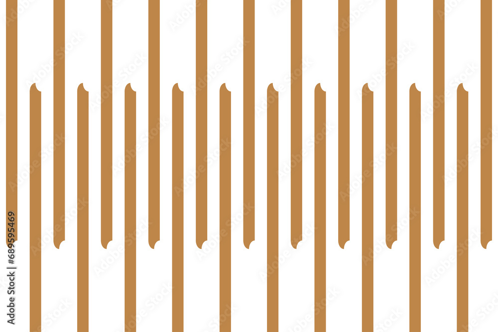 Poster vertical stripe of regular pattern. design icon gold on white background. design print for illustrat
