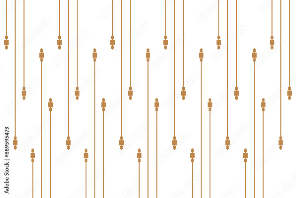 Poster vertical stripe of regular pattern. design icon gold on white background. design print for illustrat