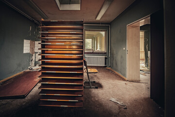 The abandoned German prison