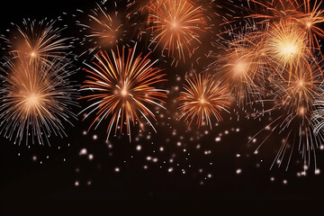 Background abstract firework for celebrate, Fire work Fire cracker in the night of new year chinese new year, Happy 2024