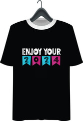 Naklejka premium New year t-shirt design