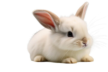 Fototapeta premium a high quality stock photograph of a single bunny isolated on a white background