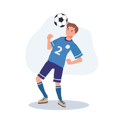 football player. Man Kicking Ball. Soccer Player. male characters playing football.