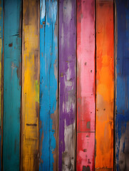 old colorful painted wooden background