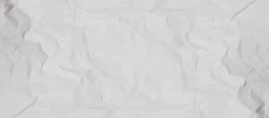 White creased crumpled paper sheet texture can be use as background. Ragged White Paper, white waxed packing paper texture.	