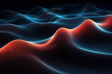 Obraz premium Abstract data visualization Insightful Data Visions - Unraveling Patterns and Trends Book Cover