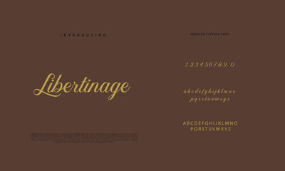 signature Font Calligraphy Logotype Script Brush Font Type Font lettering handwritten
