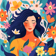 International Women's Day social media post template, Happy Women's Day 8 March Greeting card sale banner. Can be used for advertising, web, social media, posters, flyers, greeting card