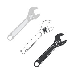 Adjustable wrench icon.