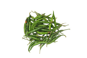 Green Chili Peppers isolated on a white background.png