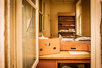 The abandoned hospital with morgue and surgery rooms