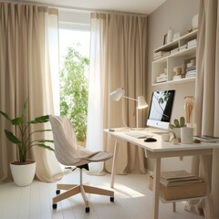Fototapeta premium modern living room with furniture