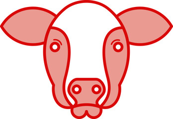 Cow head icon