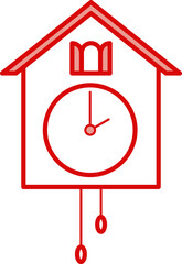 Cuckoo clock icon