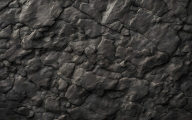 Closeup texture of a dark gray crumbled stone granite for design