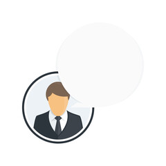 Social media icon avatar frame.