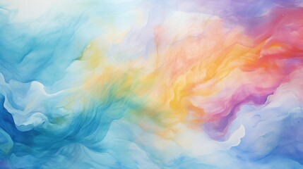 Colorful watercolor oil paint grunge texture background. Generative AI