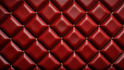 red and black diamond pattern embossed leather pattern with gold diamond detail, puffy foam leather for purse.