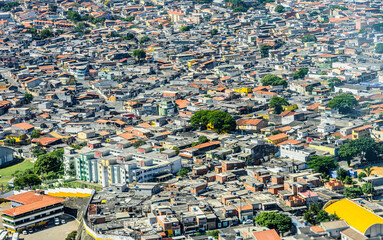 Vista aérea de Guarulhos. Bairros Taboão e Vila Barros. 