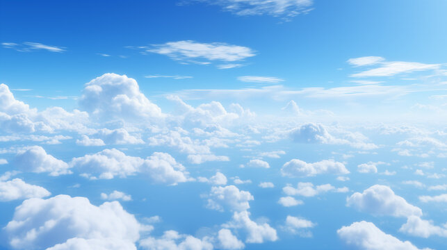 Beautiful pictures of clouds in the blue sky
