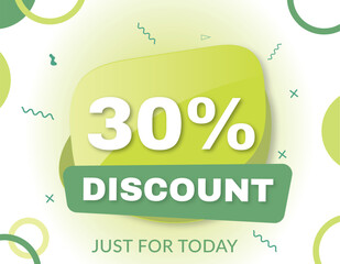 30 Percent Discount Sale Banner