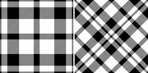 Plaid textile check of fabric pattern tartan with a vector background seamless texture.