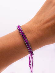 wrist bracelet on a white background