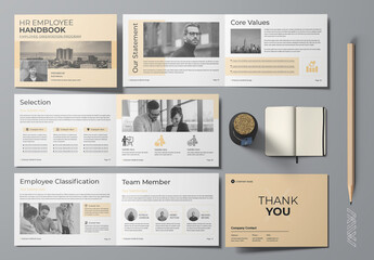 HR Employee Handbook Layout Landscape