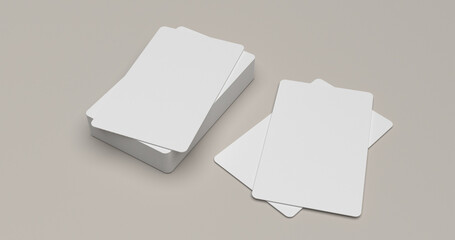 3D rendering simple and aesthetic business card image for mock up