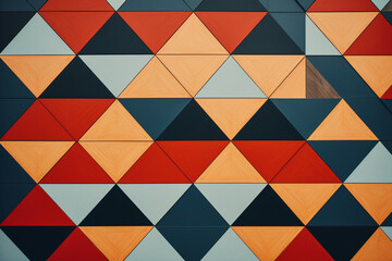 Minimalist pixel art featuring an abstract pattern of triangles, showcasing simplicity and geometric aesthetics.