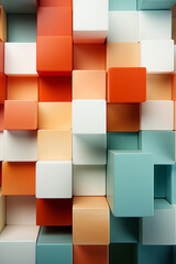 Clean and minimal pixel art featuring an abstract pattern of cubes, emphasizing simplicity and geometric aesthetics.