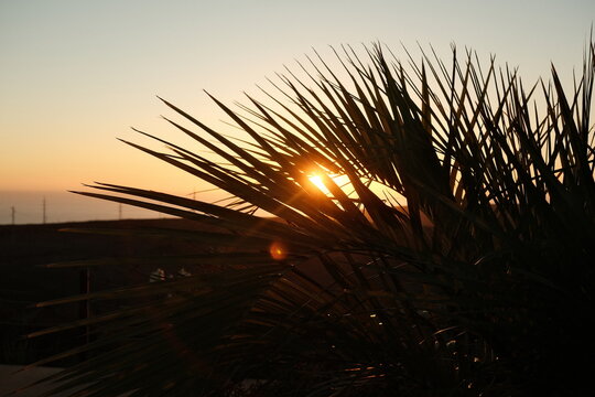 sunset in canary islands