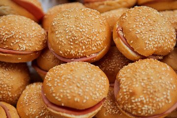 Close up of homemade cheeseburger