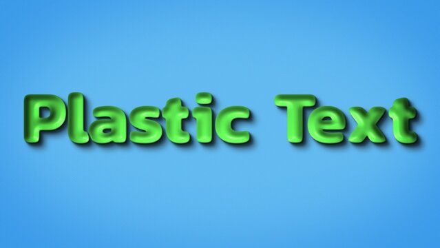 Playful Plastic Kids Toy Text Title Intro